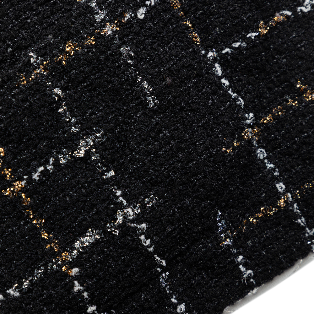 Pre-Loved Chanel Medium Classic Quilted Tweed and Metallic Lambskin Double Flap - Picture 7 of 9